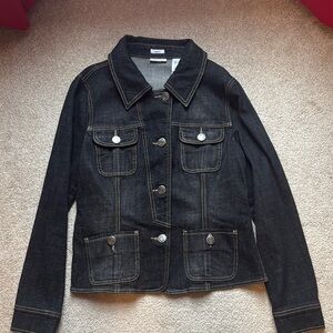 Liz&Co Black Denim Jacket size large